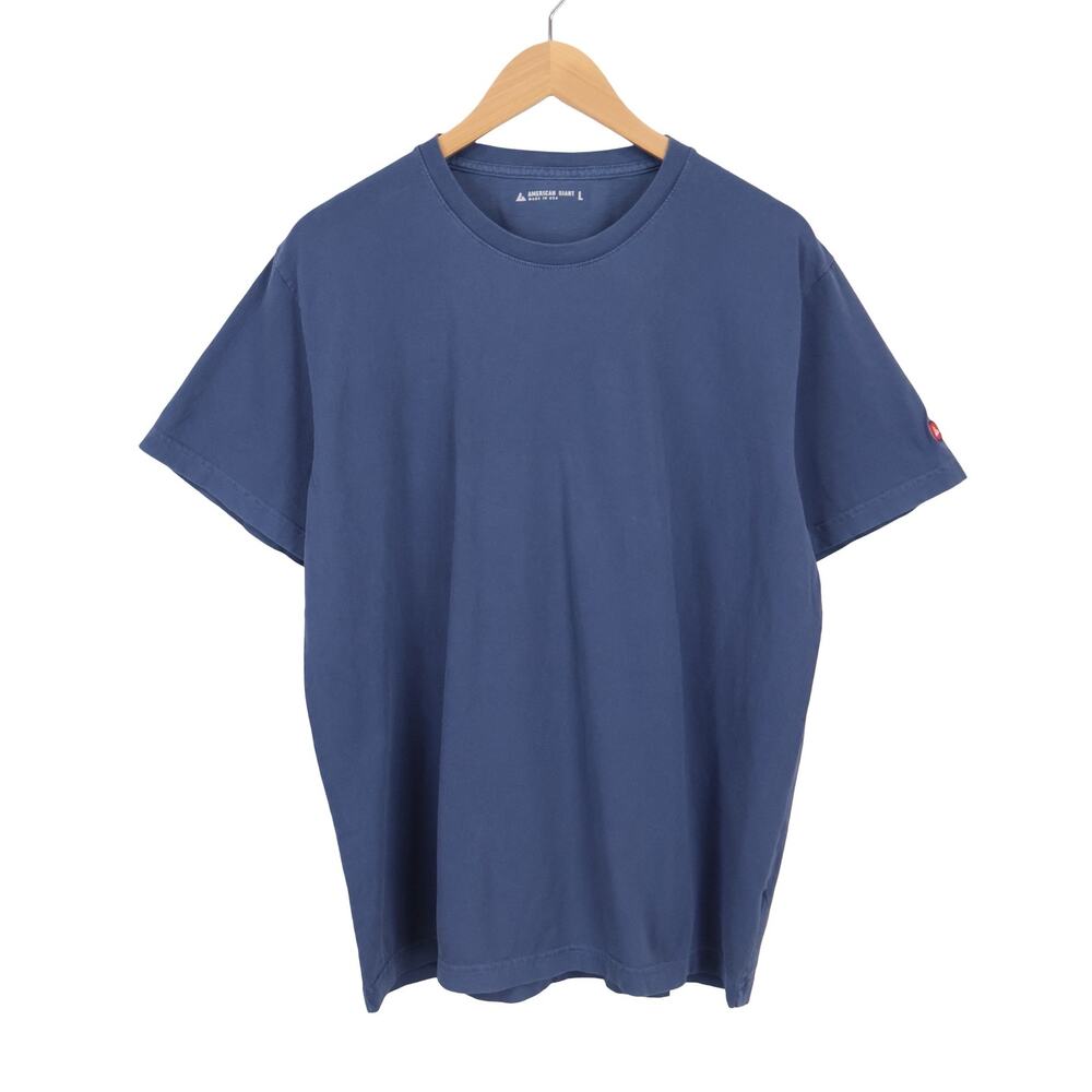 NWOT American Giant Men's 100% Cotton Vintage Crew Tee Dark Blue Size Large